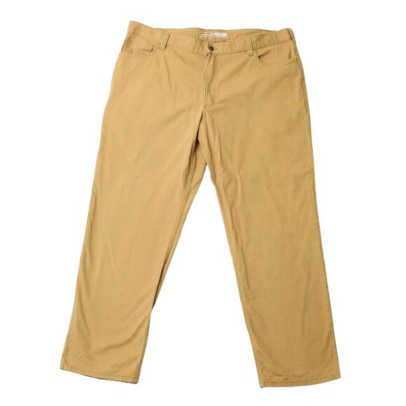 Carhartt Rugged Flex Relaxed Fit 5 Pocket Work Pant BN2517-M Hickory Tan M 42x32 - Picture 1 of 15